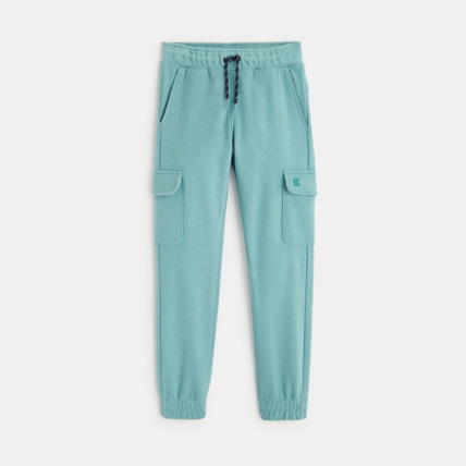 Avis Jogging uni à poches cargo vert garçon OKAIDI 1