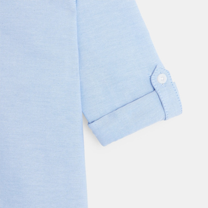 Avis Chemise Oxford à col américain turquoise garçon OKAIDI 3