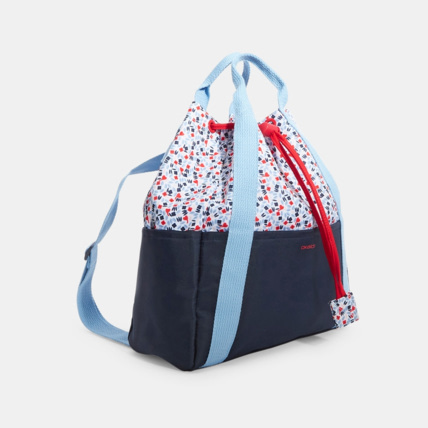 Avis Sac à dos « seau » uni et imprimé bleu fille OKAIDI 1