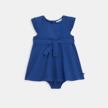 Avis Robe coton jacquard et bloomer bébé fille OBAÏBI 1