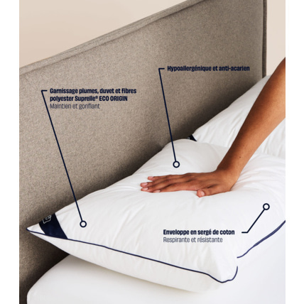 Avis Pack de 2 oreillers incroyable Tediber 6