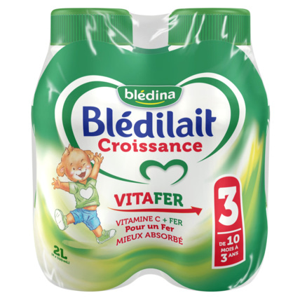 Avis Lait Blédilait Croissance Liquide 4x500ml Blédina 1