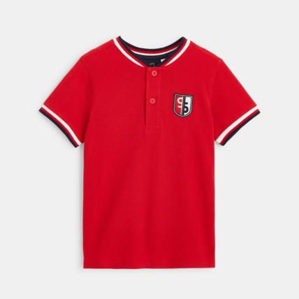 Avis T-shirt polo rouge garçon OKAIDI 1