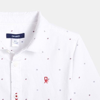 Avis Chemise à petits motifs bleue garçon OKAIDI 4