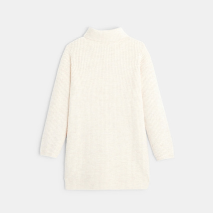 Avis Robe-pull torsadée col roulé beige fille OKAIDI 4