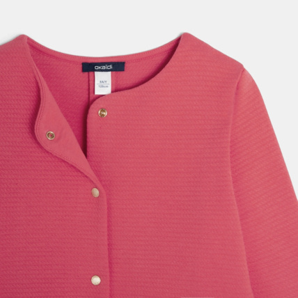 Avis Gilet molletonné pressionné rose fille OKAIDI 2