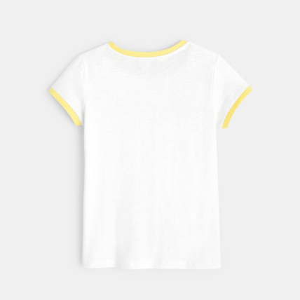 Avis T-shirt à message "Summer" jaune fille OKAIDI 4
