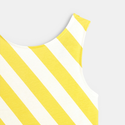 Avis Robe rayée en jersey jaune fille OKAIDI 3