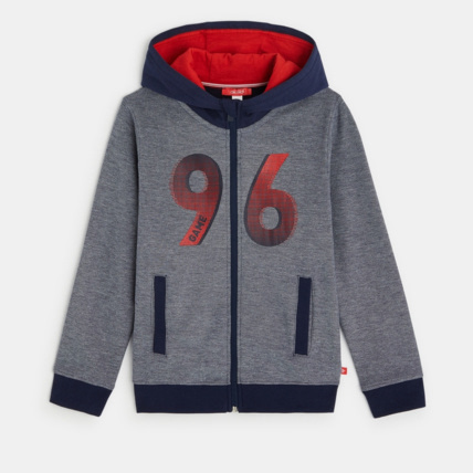 Avis Sweat-shirt à capuche 96 turquoise garçon OKAIDI 2