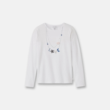Avis T-shirt avec patch interchangeable blanc fille OKAIDI 2