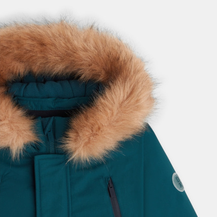 Parka matelassee a capuche vert garcon OKAIDI Comparateur Avis Prix