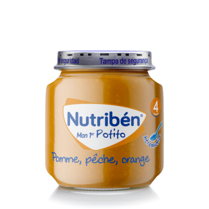 Avis Potito Pomme, pêche et orange Nutribén ® 1
