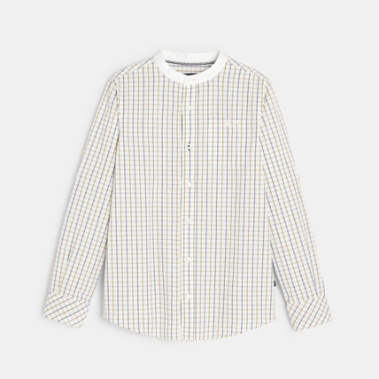 Avis Chemise col Mao jaune garçon OKAIDI 1