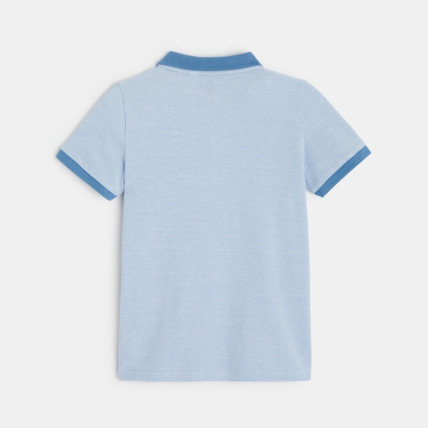 Avis Polo en jersey piqué chiné bleu garçon OKAIDI 3