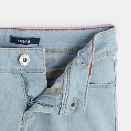 Avis Short en jean ceinturé bleu fille OKAIDI 4