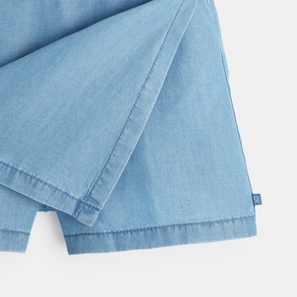 Avis Jupe-short portefeuille bleue fille OKAIDI 3