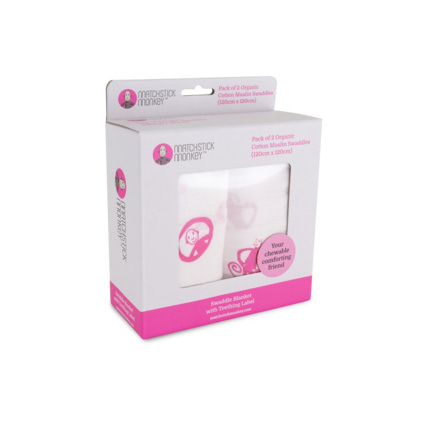 Avis Pack de 2 maxi langes en coton bio MATCHSTICK MONKEY 1