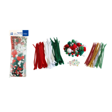 Avis Maxi Pack Chenilles, Yeux Mobiles & Pompons - Noël LOOLIPO 1