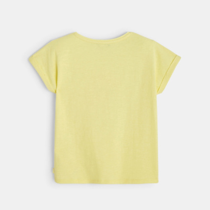 Avis T-shirt à motif personnage jaune fille OKAIDI 4