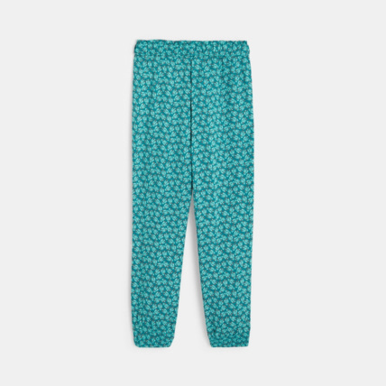 Avis Pantalon fluide imprimé feuillages vert fille OKAIDI 3