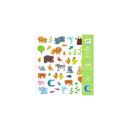 Avis Kit créatif 160 stickers animaux DJECO 1