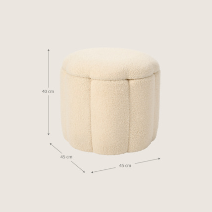 Avis Pouf De Rangement Fleur XL Petite Amélie 4