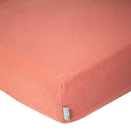 Avis Drap housse uni en gaze de coton Sevira Kids 6