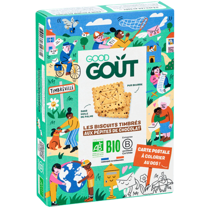 Avis Les Biscuits timbrés Kidz aux pépites de chocolat Good Goût 1