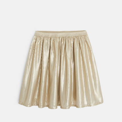 Avis Jupe ballerine à sequins dorés beige fille OKAIDI 1