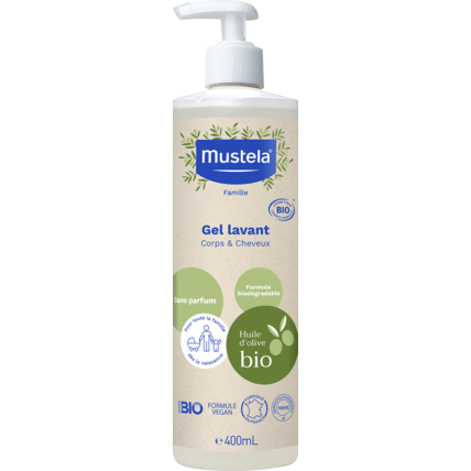 Avis Gel lavant certifié bio corps et cheveux Mustela 1