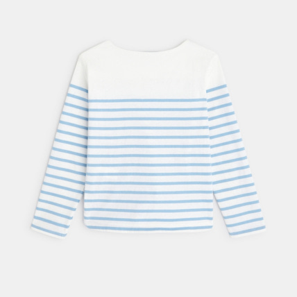 Avis T-shirt marinière à personnaliser d'un cœur turquoise fille OKAIDI 4