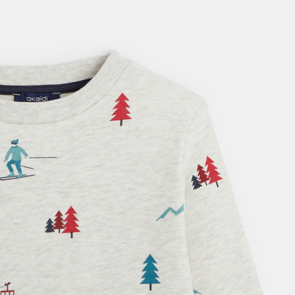 Avis Sweat-shirt à motifs imprimés blanc garçon OKAIDI 3