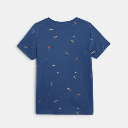Avis T-shirt manches courtes à petits motifs bleu garçon OKAIDI 4