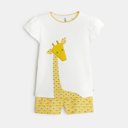 Avis Pyjacourt 2 pièces motif girafe jaune fille OKAIDI 2