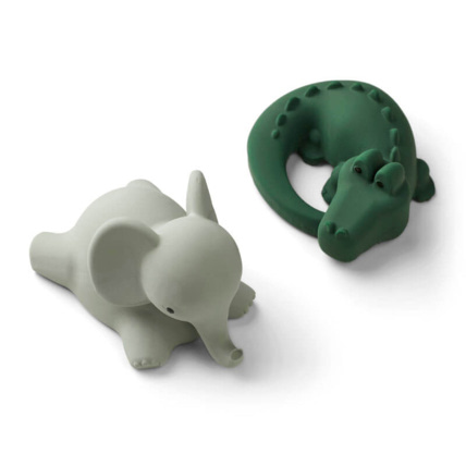 Avis Lot de 2 jouets pour le bain Vikky Safari green mix LIEWOOD 1