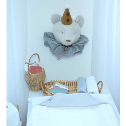 Avis Trophée mural enfant en lin, Ours Alex Sevira Kids 3
