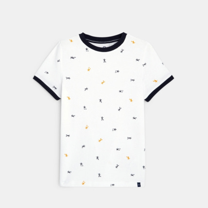 Avis T-shirt en coton piqué blanc garçon OKAIDI 1