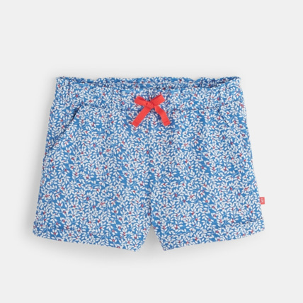 Avis Short en jersey imprimé bleu fille OKAIDI 1