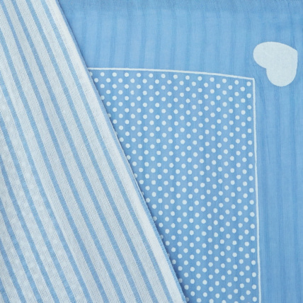 Avis Chèche triangle imprimé bleu fille OKAIDI 2