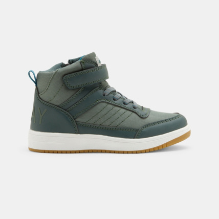 Avis Baskets mid bimatières lacets et scratch vertes garçon OKAIDI 1