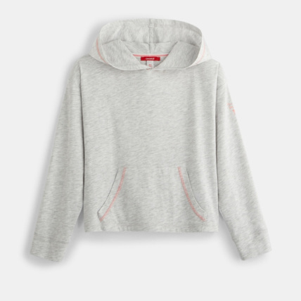 Avis T-shirt à capuche gris fille OKAIDI 1