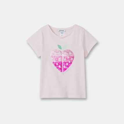 Avis T-shirt à sequins magiques rose fille OKAIDI 1