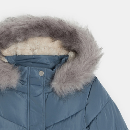 Avis Parka doudoune épaisse à capuche grise fille OKAIDI 3
