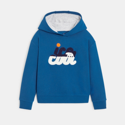 Avis Sweat-shirt à capuche "ice cool" bleu garçon OKAIDI 1