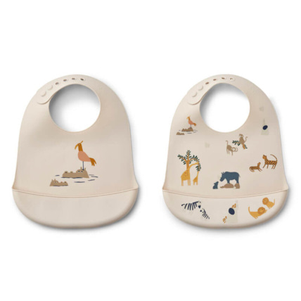 Avis Lot de 2 bavoirs en silicone Tilda - All together / Sandy LIEWOOD 1