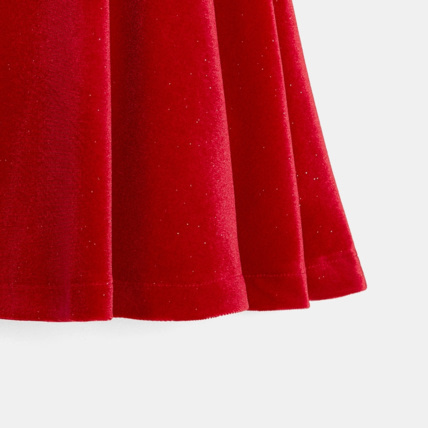 Avis Robe en velours lisse pailleté rouge fille OKAIDI 5