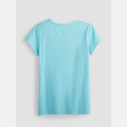 Avis T-shirt à message bleu fille OKAIDI 2