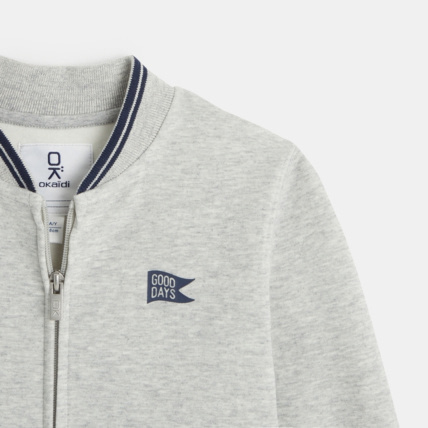 Avis Sweat-shirt zippé façon teddy gris garçon OKAIDI 2