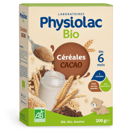 Avis Céréales Bébé Cacao Bio Physiolac 1