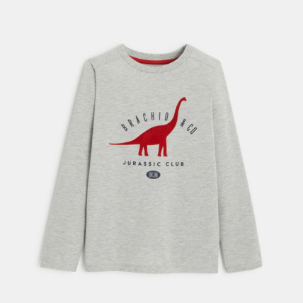 Avis T-shirt manches longues Jurassic Club gris garçon OKAIDI 1
